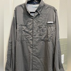Dark gray Columbia Button Down Shirt TAMIAMI PFG